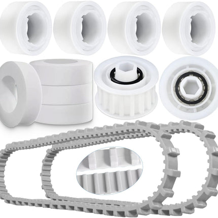 Nautilus cc Plus Replacement Parts 9985006-R2 Timing Track 6101611-R4 Climbing Ring Replacement 3884997-R6 Guide Wheels Pulley Gears Combo Kits for Maytronics Dolphin Nautilus M200 DX3 Pool Robot