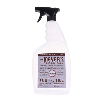 Mrs. MEYER'S CLEAN DAY Tub and Tile Cleaner, Lavender, 33 Fluid Ounce (Pack of 6)
