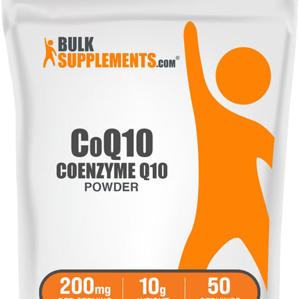 BulkSupplements.com Coenzyme Q10 Powder - Coenzyme Q10 200mg Supplement, Nutritional Supplement - Gluten Free, 200mg per Serving, 10g (0.35 oz) (Pack of 1)