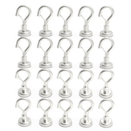 Ant Mag Magnetic Hooks Heavy Duty 22LBS Strong Magnet Snap Hooks 20 Pack