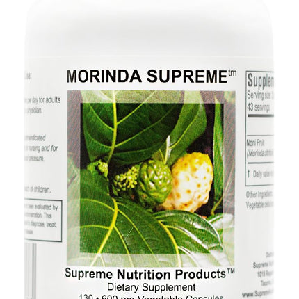Supreme Nutrition Morinda Supreme, 130 Whole Noni Fruit Capsules