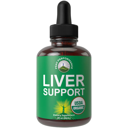 USDA Organic Liver Cleanse Detox & Repair. 6-in-1 Liquid Drops with Organic Milk Thistle, Artichoke Extract, and More. Zero Sugar, Liver Health Support Tincture Supplement Alternative to Capsules