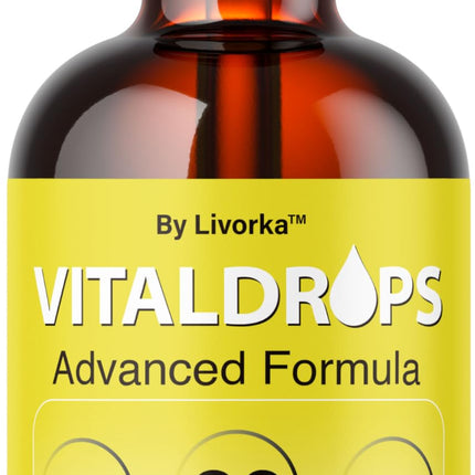 Vital Drops - Official Vital Drops Advanced Formula, VitalDrops Daily Premium Liquid Supplement Support All Natural Multivitamin for Overall Health & Wellness, 1 Bottle for 1 Month