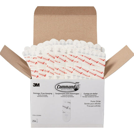 Command Poster Strips Value Pack, White, 256 Strips/Pack