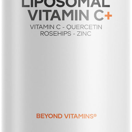 Codeage Liposomal Vitamin C 1500mg with Zinc, Elderberry, Citrus Bioflavonoids Grapefruit, Lemon, Orange Powder, Quercetin & Rose Hips Fruit – Vegan Supplement - Non-GMO, Vegan Pills, 180 Capsules