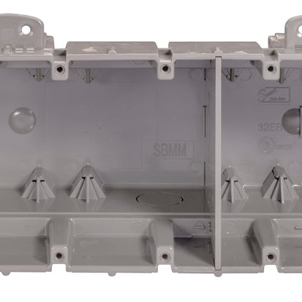 Southwire MSBMMT5G 5 Gang Multi Mount Device Box with Depth Adjustable; Heavy Duty 42lb ; Gray