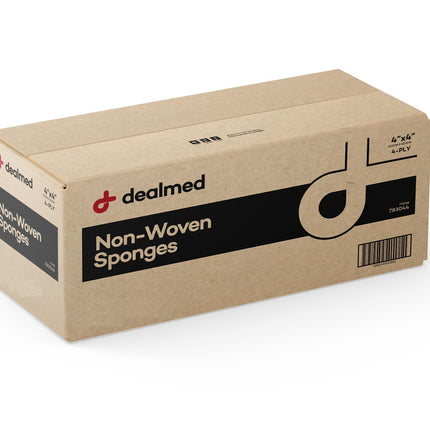 Dealmed Non Woven Gauze Sponges - 4x4 4-Ply Non-Sterile, 2000 Count