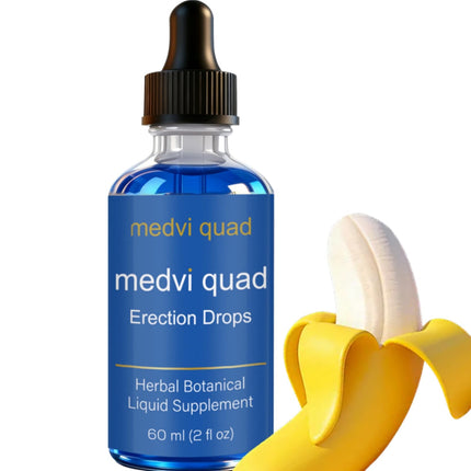 Medvi Quad Erection Drops-60ML,Macagun, Ginseng and Other Formula