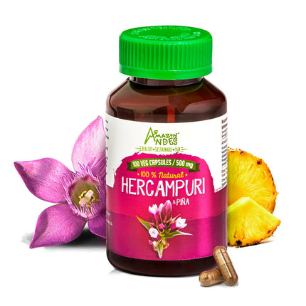 Hercampuri Capsules l 1500mg per Serving l Vegan, Non-GMO & Allegen-Free Pills l Amazon Andes