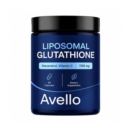 LABIXU Avello Liposomal Glutathione 1000mg with Resveratrol, Vitamin C, Selenium and Vitamin B2 – Antioxidant Supplement for Immune System Support and Overall Wellness – 60 Capsules