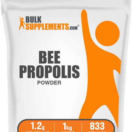 BulkSupplements.com Bee Propolis Powder - Bee Propolis Supplement, Superfood Supplement - Natural & Gluten Free, 1.2g per Serving, 1kg (Pack of 5) (11 lbs)