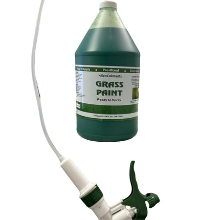 EcoColorants Pre-Mixed and Ready-To Use Grass Paint One Gallon Comes With Sprayer: No Mixing, Ready to Spray Product, Time to get Your Grass Looking Green Again, Revive Your Lawn! Get rid of Dog Spots, Renew Shrubs