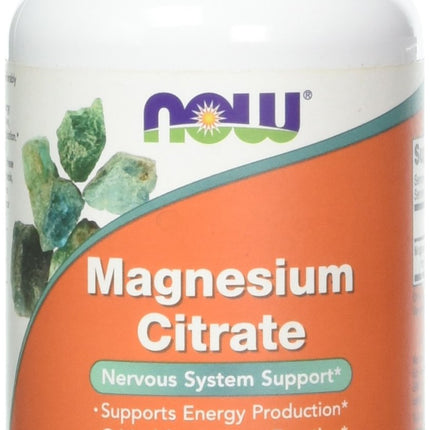 Now Foods Magnesium Citrate caps- 120 Vcaps ( 2-Pack)