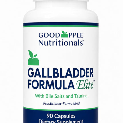 GOODAPPLE NUTRITIONALS Gallbladder Formula Elite – Ox Bile Salts, Taurine & Digestive Enzymes for Healthy Fat Digestion, Bile Flow & Digestive Comfort – 90 Capsules
