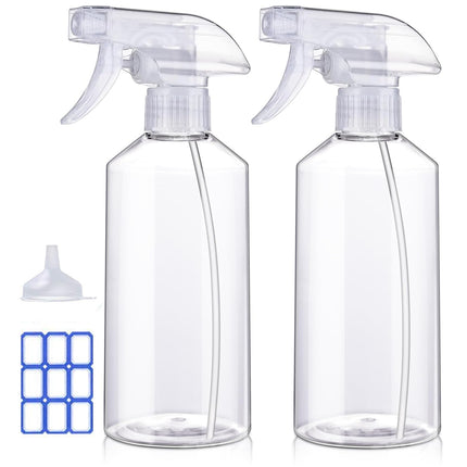 JohnBee Spray Bottles - Adjustable Spray Bottles for Hair,Cleaning, Plants(Blue)-2Pack
