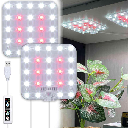 DOMMIA Under Shelf Grow Lights for Indoor Plants, USB LED Panel, 1-Pack