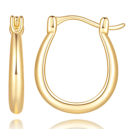 USESMTLE Gold Hoop Earrings for Women 14K Gold Hoop Earrings for Women