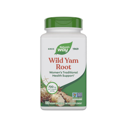 Nature's Way Premium Herbal Wild Yam Root 850 mg per Serving 180 VCap