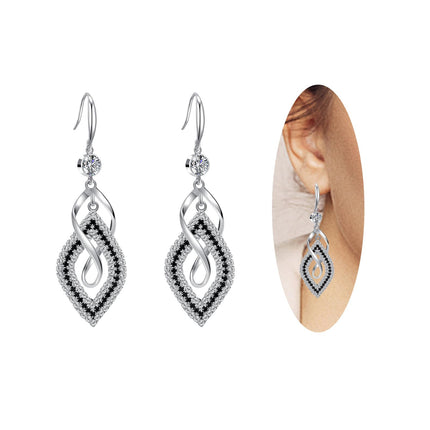 Bohemian Long Drop Dangle Earrings for Women, Chic Boho CZ Wedding Jewelry