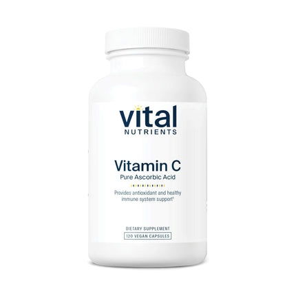 Vital Nutrients Vitamin C 1000mg (100% Pure Ascorbic Acid) - Vegan Antioxidant Supplement for Immune Support and Iron Absorption* - Gluten, Dairy and Soy Free - Non-GMO - 120 Capsules