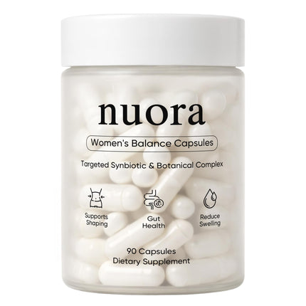 KXVUDE Nuora Gut Health Capsules with Berberine, Gut Biofilm Probiotic Ritual, Promotes Metabolism & Gut Health, Vegan, Non-GMO, for Women, 90 Capsule