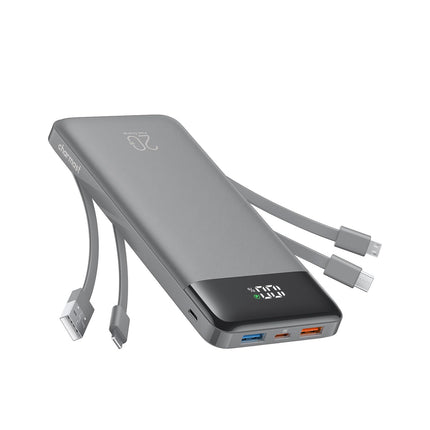 charmast Portable Charger Built-in Cables, 20000mAh Power Bank 6-Output
