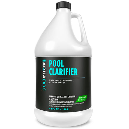 AquaDoc Natural Pool Water Clarifier - 64oz - Helps Clear Cloudy Pool Water for Inground & Above Ground Pools
