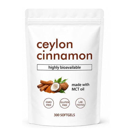 TMKTMK Noralife Ceylon Cinnamon, Ceylon Cinnamon with Mct Oil, 300 Softgels