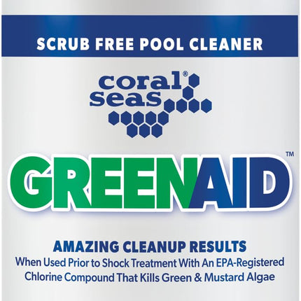 Coral Seas Green to Clean Pool Clarifier Non-Toxic 4 Pounds