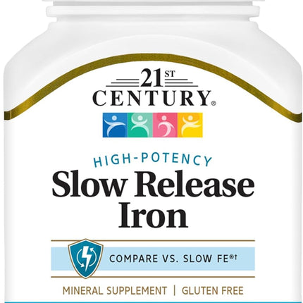 21st Century Slow Release Iron Tablets, 60 Count (Pack of 3)