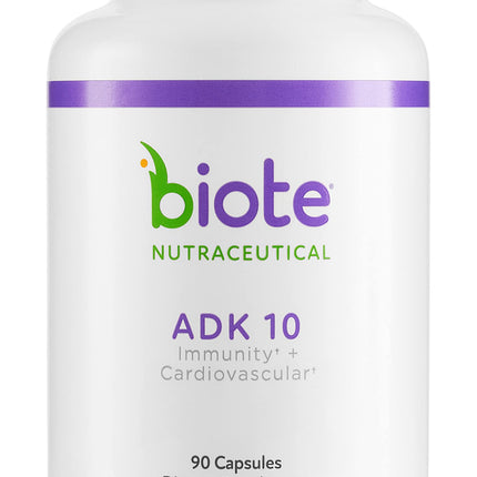 Biote Nutraceuticals - ADK 10 - Immunity + Cardiovascular (90 Capsules)