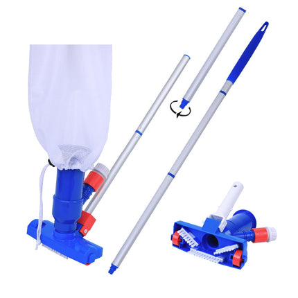 Jet Vacuum W/ 6 Section Poles of 57" for Frame Aboveground/Inflatable Pool Spa, No Electric Power Needed, Use Garden Hose Water Pressure to Vacuum (A Telescopic Pole Can Be Used with This Vacuum)