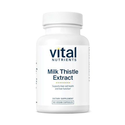 Vital Nutrients Milk Thistle Extract 250mg - Vegan Milk Thistle Supplement for Liver Function & Detox - Antioxidant Support for Glutathione Production - Gluten, Dairy, Soy Free - Non-GMO - 60 Capsules