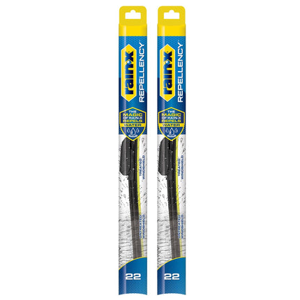 Rain-X 810363 Repellency Water Repellent Wiper Blades, 22" & 22" (2 Pack)