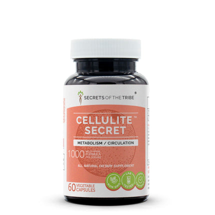 Secrets of the Tribe Cellulite Secret 60 Capsules, 1000 mg, Gotu Kola, Alfalfa, Rosemary, Dandelion, Beet Root, Fenugreek Metabolism/Circulation (60 Capsules)