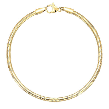 Charm Bracelet, 14K Gold Bracelets for Women，6.5",7",7.5",8",9" Dainty Snake Chain Bracelet Non Tarnish Jewelry Gifts for Her
