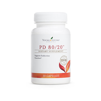 Young Living - PD 80/20 Dietary Supplement 30 Capsules | Daily Endocrine Function Support | with Pregnenolone & DHEA | Support Hormone Balance & Energy