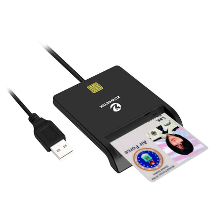 ZOWEETEK CAC Card Reader Military, USB Smart Card Reader for Windows Mac