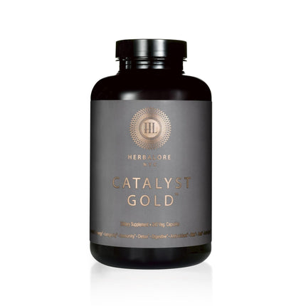 Herbalore - Natural Catalyst Gold Superfood Supplement | for Immunity, Digestion, Hair, Skin, and Nails (240 Capsules)