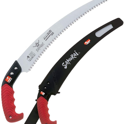 Kanzawa Samurai Ichigeki Pruning Saw 330mm C-330-LH with Ergo Grip (Orange) w/sheath Made in Japan