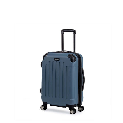 Kenneth Cole REACTION Renegade Luggage Expandable 8-Wheel Spinner Lightweight Hardside Suitcase, Granite Blue, 20-Inch Carry On