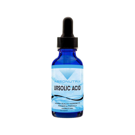 Absonutrix Ursolic Acid 590mg, 4 Fl Oz Bottle, 200 Highly Potent Servings, High Bioavailability, Quick Absorption, Third-Party Tested, GMP-Certified, Non-GMO, Cruelty-Free Products, Made in USA
