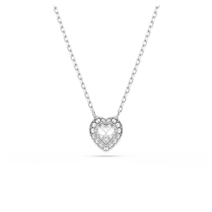Swarovski Ariana Grande Angelic Crystal Heart Pendant in Rhodium Finish - Part of the Ariana Grande x Capsule Collection
