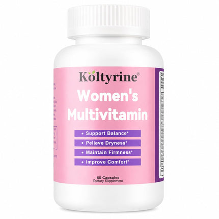 Koltyrine Vimerson Health Multivitamin for Women 13-in-1 Vitamin Complex with Biotin, Collagen & Keratin Vitamins B Complex, A, C, D3, E & K2 Hair Skin Nails & Energy Support 60 Capsules
