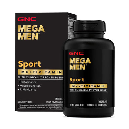 GNC Mega Men Sport Multivitamin for Men | Performance, Muscle Function, and General Health | 180 Count