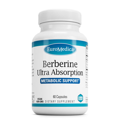 EuroMedica Ultra Absorption - Brain & Liver Health Support Supplement - Ultra-Absorption Support Supplement with Indian Barberry Root Extract - Vegan Capsules Aid Metabolic Health - 60 Capsules