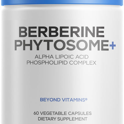 Codeage Berberine Phytosome Supplement - Berberine HCL, Alpha Lipoic Acid, Phospholipid Complex - 2-Month Supply - Berberine HCL - Berberine Hydrochloride - Gluten-Free, Non-GMO - 60 Capsules