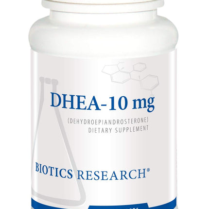 BIOTICS RESEARCH DHEA 10 Milligram Hormonal Balance, Metabolism, Improved Mood and Outlook, Age Gracefully, Healthy Stress Response, 180 Tablets