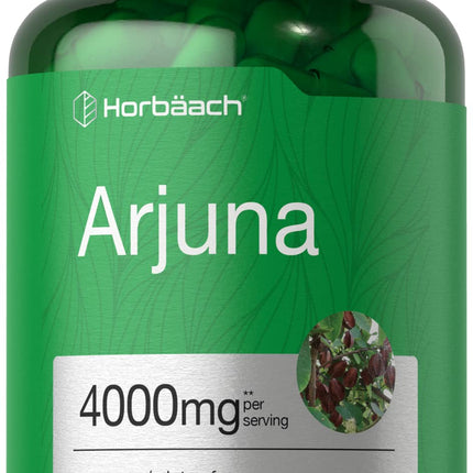 Horbaach Arjuna Capsules | 120 Count | Non-GMO, Gluten Free Supplement | from Arjuna Bark Herb Extract