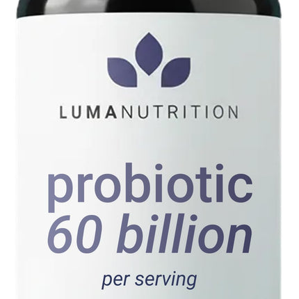 Luma Nutrition Probiotics 60 Billion CFU Per Serving with Prebiotics - Probiotics for Women and Men - Formulated for Digestive Enzyme Health - Vegan & Gluten-Free - 60 Capsules